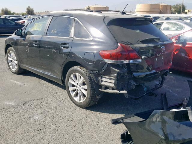 4T3ZA3BB5DU079686 - 2013 TOYOTA VENZA LE BLACK photo 3