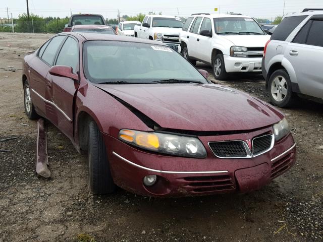 1G2HX54K414190844 - 2001 PONTIAC BONNEVILLE BURGUNDY photo 1