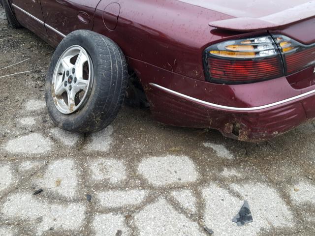 1G2HX54K414190844 - 2001 PONTIAC BONNEVILLE BURGUNDY photo 9