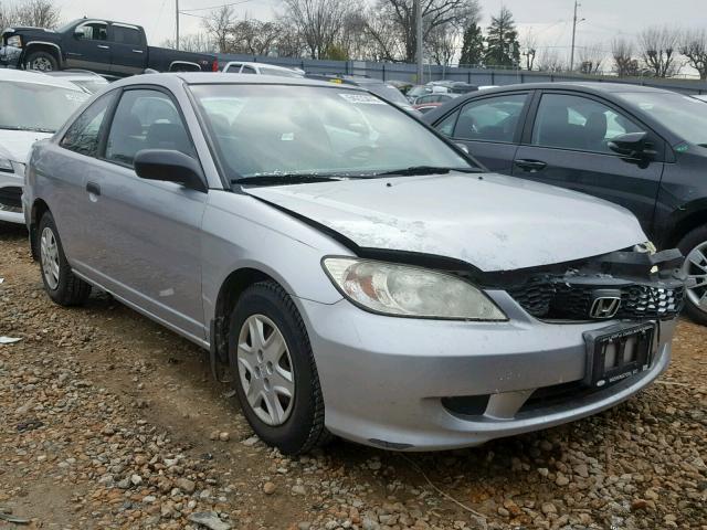 1HGEM22194L037971 - 2004 HONDA CIVIC DX V SILVER photo 1