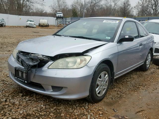 1HGEM22194L037971 - 2004 HONDA CIVIC DX V SILVER photo 2