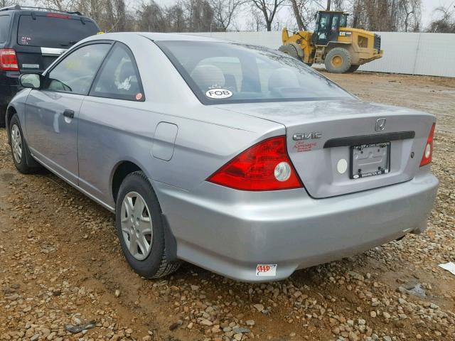 1HGEM22194L037971 - 2004 HONDA CIVIC DX V SILVER photo 3