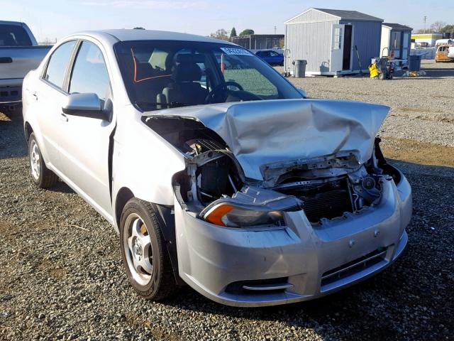 KL1TD56697B087722 - 2007 CHEVROLET AVEO BASE Күміс фото 1