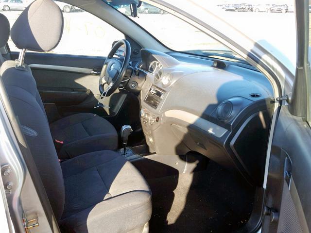 KL1TD56697B087722 - 2007 CHEVROLET AVEO BASE Күміс фото 5