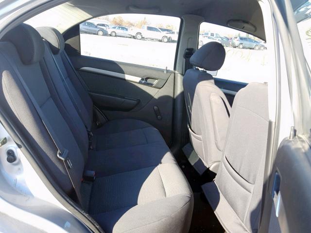 KL1TD56697B087722 - 2007 CHEVROLET AVEO BASE Күміс фото 6