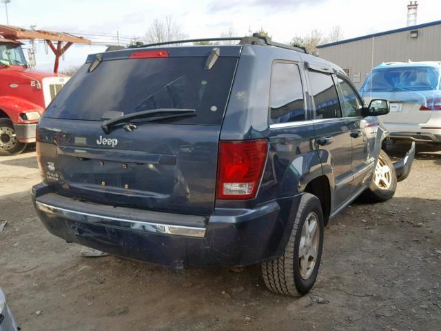 1J8HR58N57C525160 - 2007 JEEP GRAND CHER BLUE photo 4