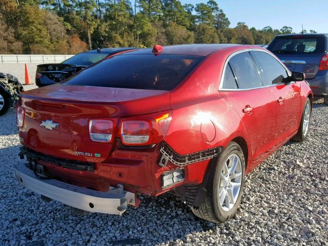 1G11D5RR7DF113768 - 2013 CHEVROLET MALIBU 1LT RED photo 4