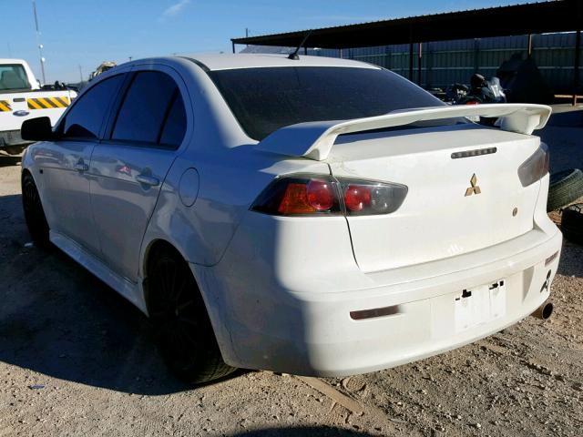 JA32U8FW3CU019192 - 2012 MITSUBISHI LANCER GT WHITE photo 3