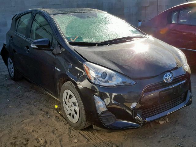 JTDKDTB33G1127710 - 2016 TOYOTA PRIUS C BLACK photo 1