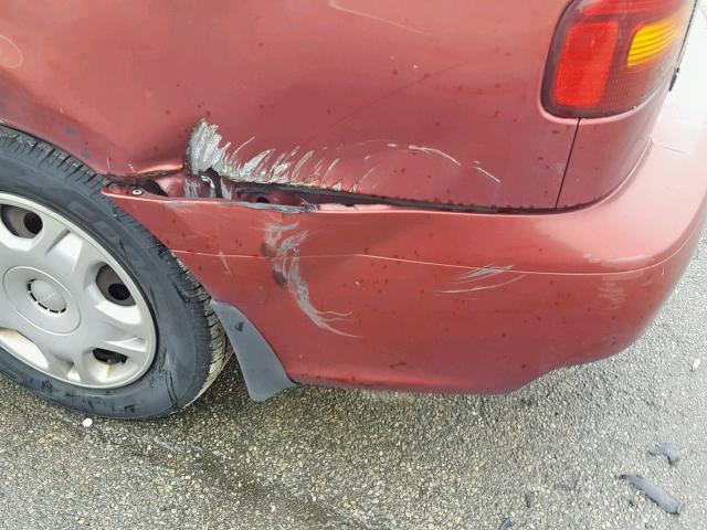 4S3BE635427207313 - 2002 SUBARU LEGACY L RED photo 9