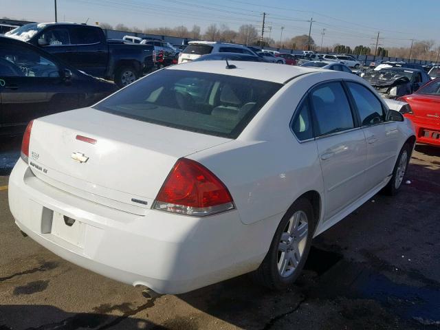 2G1WB5E37E1106406 - 2014 CHEVROLET IMPALA LIM WHITE photo 4