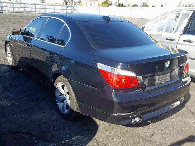 WBANA53565B862736 - 2005 BMW 525 I BLACK photo 3