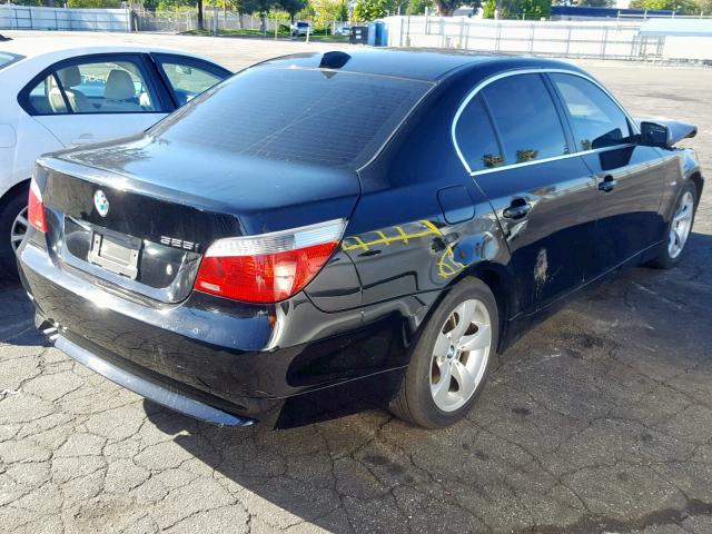 WBANA53565B862736 - 2005 BMW 525 I BLACK photo 4