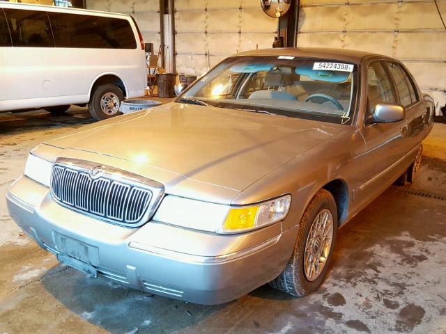 2MEFM74W5YX734098 - 2000 MERCURY GRAND MARQ TAN photo 2