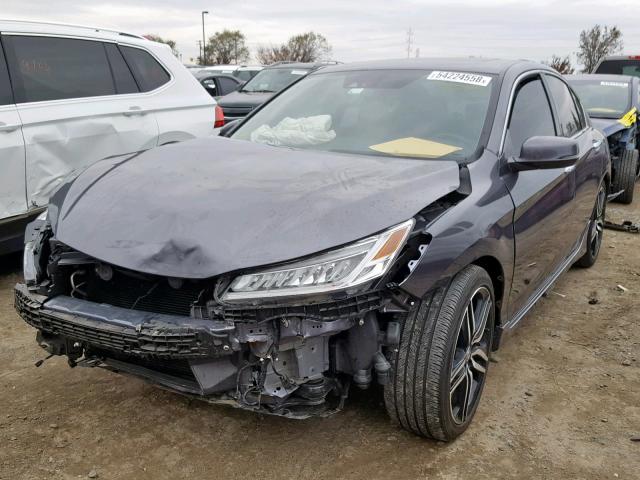 1HGCR3F9XHA037185 - 2017 HONDA ACCORD TOU GRAY photo 2