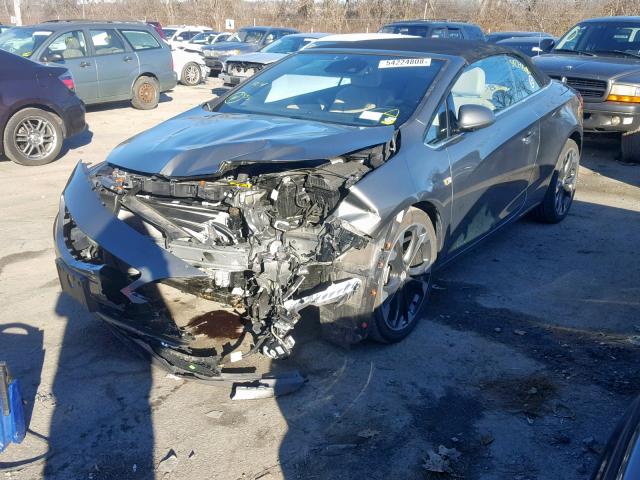 W04WH3N59HG014369 - 2017 BUICK CASCADA PR GRAY photo 2