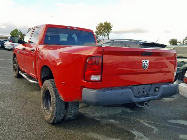 3D73M4CL3BG551011 - 2011 DODGE RAM 3500 RED photo 3