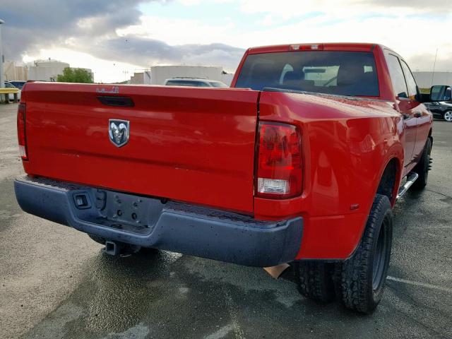 3D73M4CL3BG551011 - 2011 DODGE RAM 3500 RED photo 4