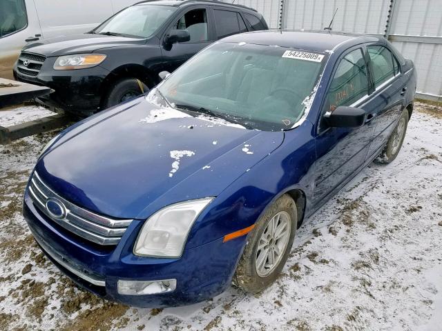 3FAHP06Z67R241341 - 2007 FORD FUSION S BLUE photo 2