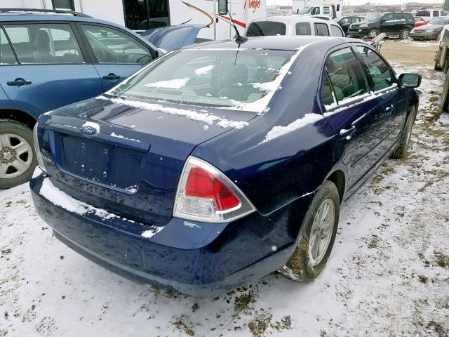 3FAHP06Z67R241341 - 2007 FORD FUSION S BLUE photo 4