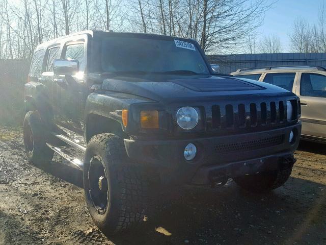 5GTDN13E678221509 - 2007 HUMMER H3 BLACK photo 1