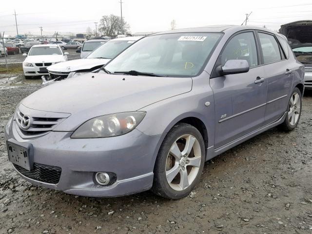 JM1BK143761431824 - 2006 MAZDA 3 HATCHBAC GRAY photo 2