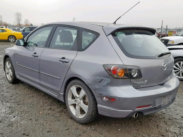 JM1BK143761431824 - 2006 MAZDA 3 HATCHBAC GRAY photo 3