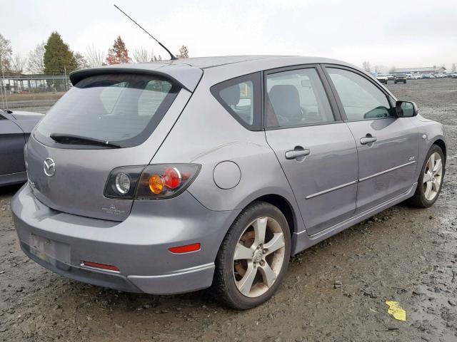 JM1BK143761431824 - 2006 MAZDA 3 HATCHBAC GRAY photo 4