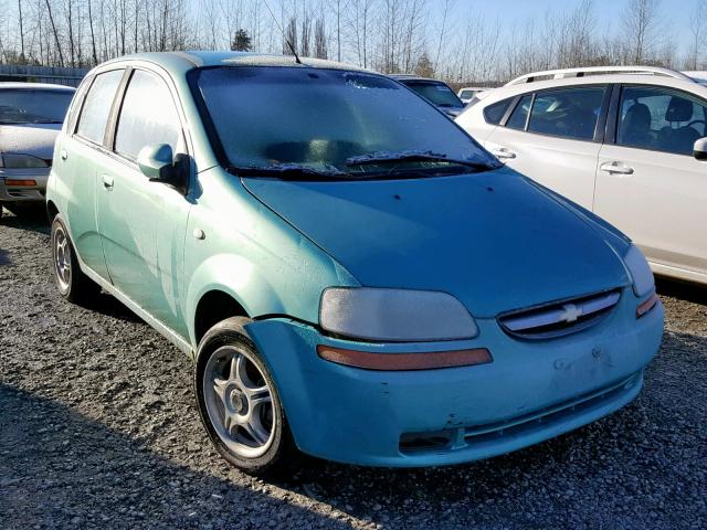 KL1TD66606B590303 - 2006 CHEVROLET AVEO BASE Turkuaz foto 1