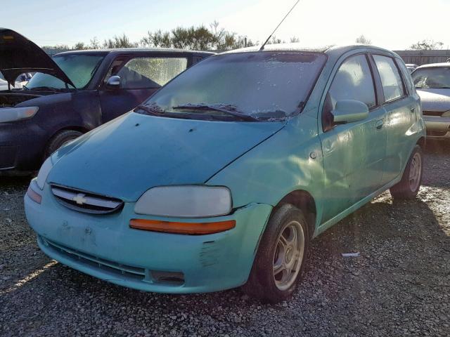 KL1TD66606B590303 - 2006 CHEVROLET AVEO BASE Turkuaz foto 2