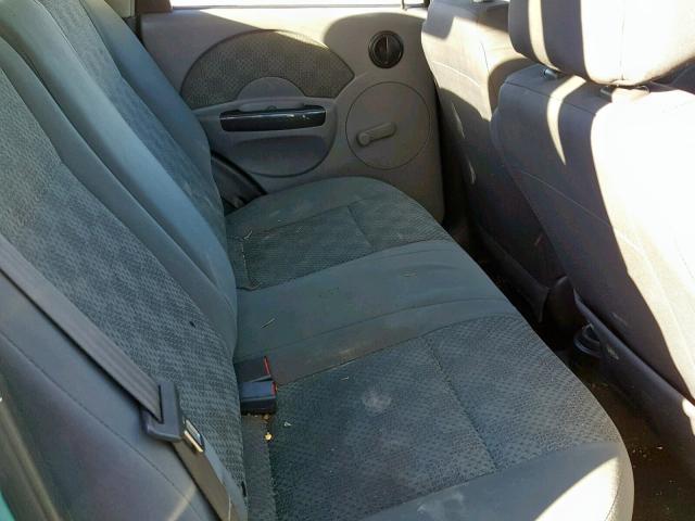 KL1TD66606B590303 - 2006 CHEVROLET AVEO BASE Turkuaz foto 6