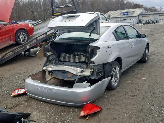 1G8AW12F34Z156877 - 2004 SATURN ION LEVEL SILVER photo 4