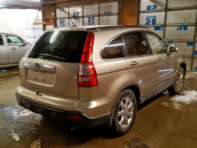 JHLRE48737C018568 - 2007 HONDA CR-V EXL GOLD photo 4