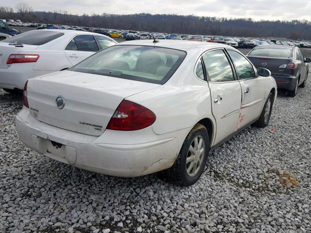 2G4WC582X61279003 - 2006 BUICK LACROSSE C WHITE photo 4