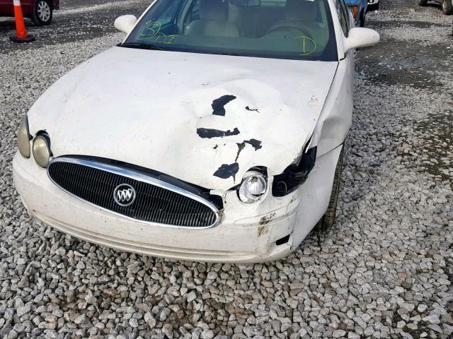 2G4WC582X61279003 - 2006 BUICK LACROSSE C WHITE photo 9