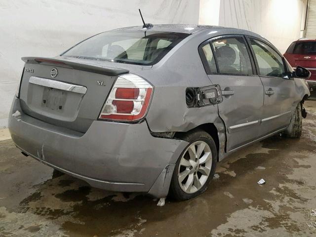 3N1AB6AP8CL608453 - 2012 NISSAN SENTRA 2.0 SILVER photo 4