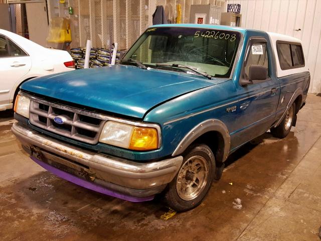 1FTCR10A4RUC71845 - 1994 FORD RANGER GREEN photo 2