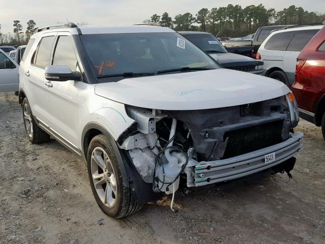 1FM5K7F83FGC62421 - 2015 FORD EXPLORER L WHITE photo 1