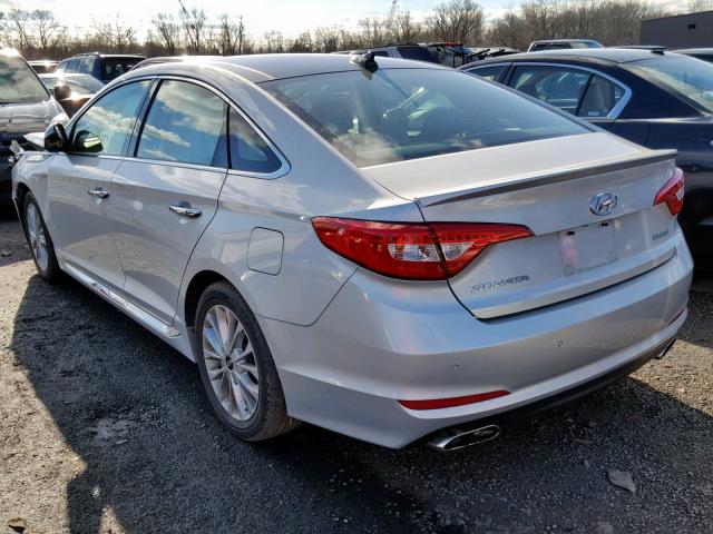 5NPE34AF3FH026983 - 2015 HYUNDAI SONATA SPO SILVER photo 3