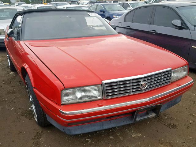 1G6VR3383MU100013 - 1991 CADILLAC ALLANTE CV RED photo 1