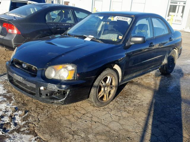 JF1GD67565H500265 - 2005 SUBARU IMPREZA RS BLACK photo 2