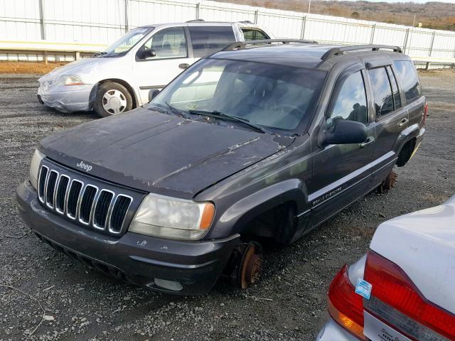 1J8GW58J12C277807 - 2002 JEEP GRAND CHER GRAY photo 2