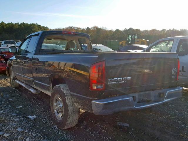 3D7KA28663G711797 - 2003 DODGE RAM 2500 S BLACK photo 3