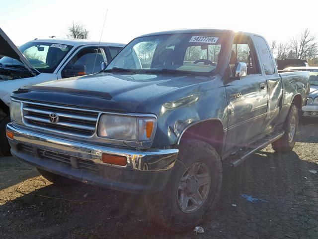 JT4UN24D8V0042791 - 1997 TOYOTA T100 XTRAC GREEN photo 2