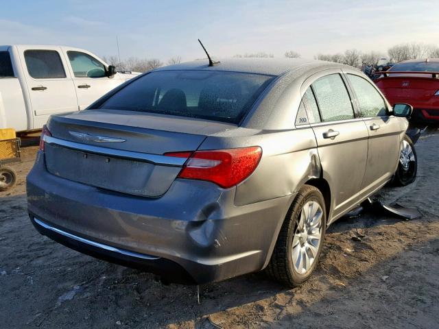 1C3CCBAB5CN108853 - 2012 CHRYSLER 200 LX GRAY photo 4