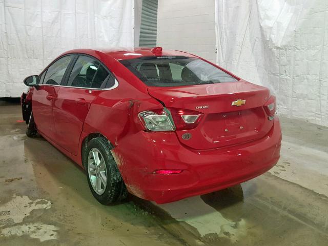 1G1BE5SM9H7259816 - 2017 CHEVROLET CRUZE LT RED photo 3