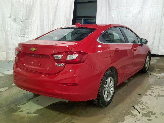 1G1BE5SM9H7259816 - 2017 CHEVROLET CRUZE LT RED photo 4