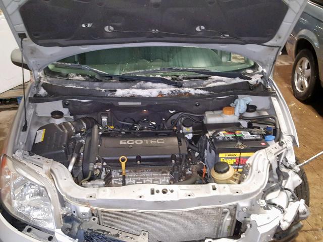 KL1TD5DEXBB140673 - 2011 CHEVROLET AVEO LS SILVER photo 7