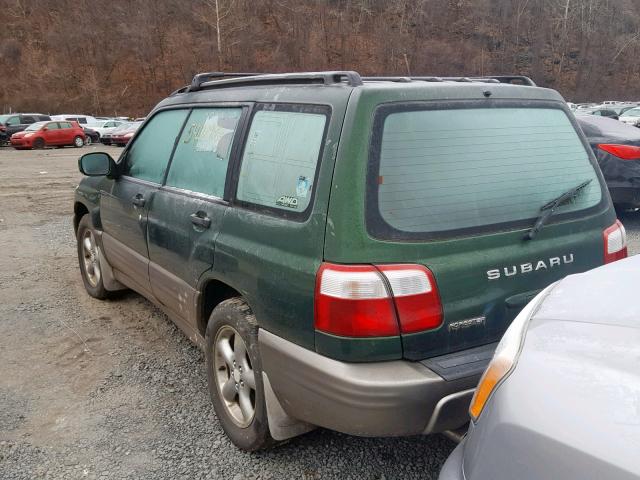 JF1SF65592H739991 - 2002 SUBARU FORESTER S GREEN photo 3