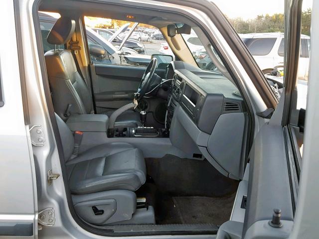 1J8HG48K06C209279 - 2006 JEEP COMMANDER Gümüş foto 5